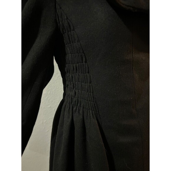 ZARA Women’s Vintage 100% Wool Tailored High Collar Coat size S Elegant Feminine - Picture 5 of 11